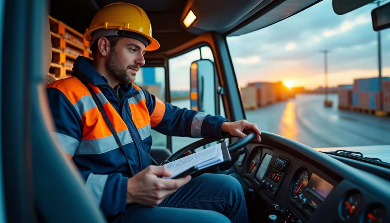 Illustration: Comprendre le rôle et les missions du conducteur dans le transport routier de marchandises sur porteur