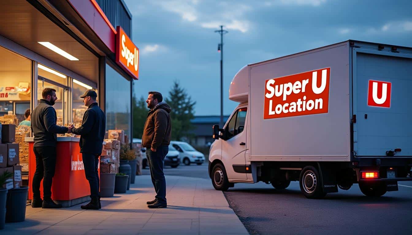 Illustration: Comment se déroule la location de véhicules utilitaires chez Super U ?