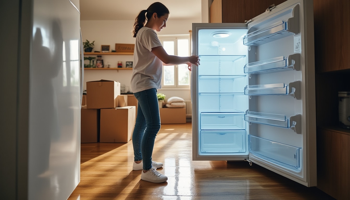 Illustration: Pourquoi faut-il débrancher le frigo plusieurs heures avant un déménagement ?